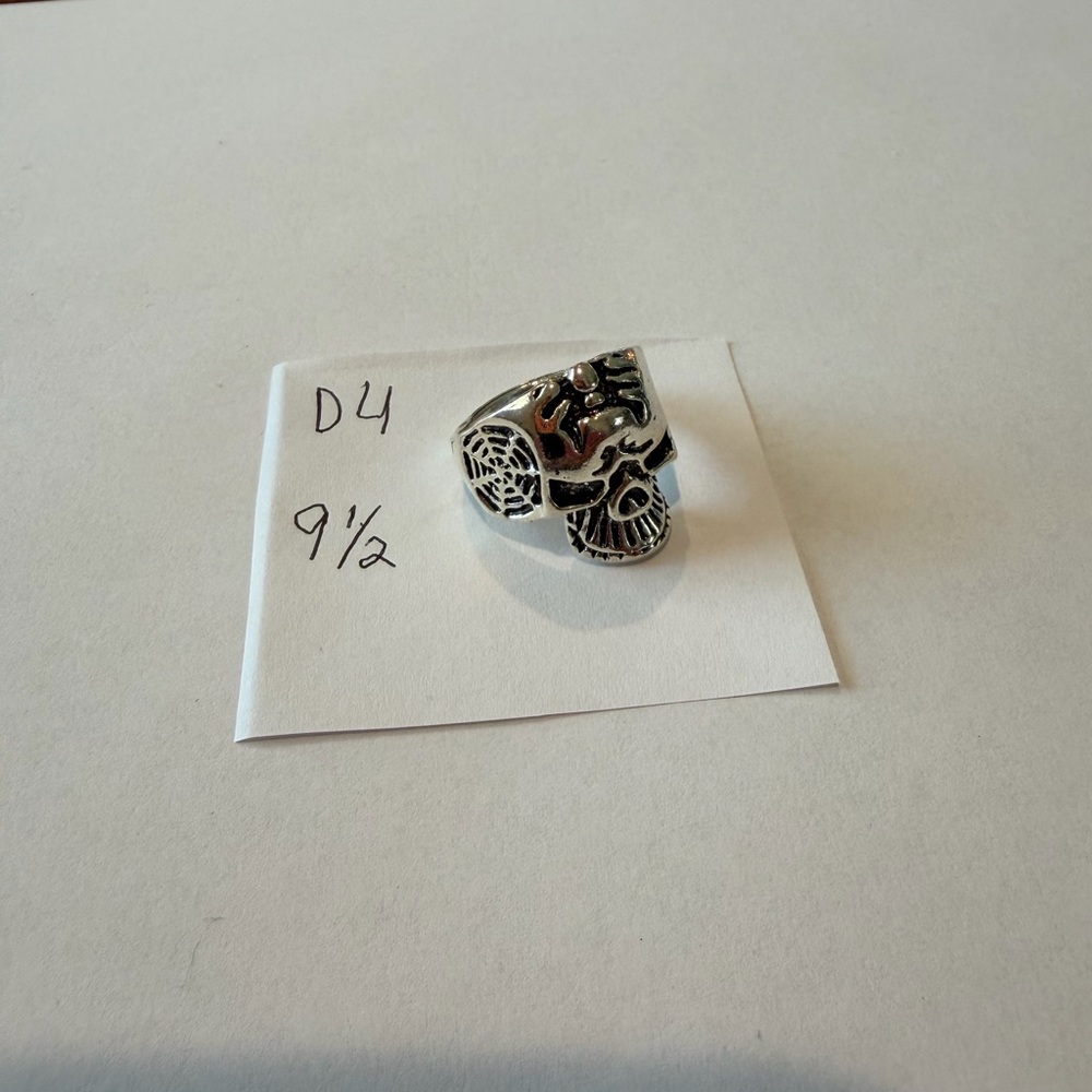 Stainless Steel Skull Ring Size 9.1/2